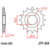Kit chaîne EK/JT 520SRX2 15/41 - couronne standard