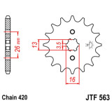 Kit chaîne EK/JT 420SH 12/48 - couronne standard