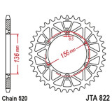 Kit chaîne EK/JT 520SRX2 12/48 - couronne ultra-light
