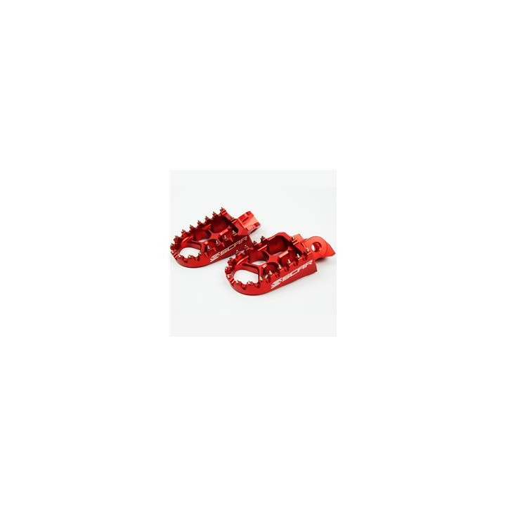 Repose-pieds Scar evo rouge Suzuki rm85 | Oxmoto