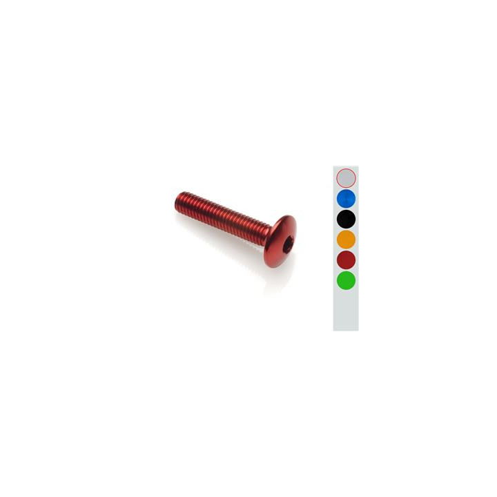 Vis tête bombée Lightech m6 x 55 ergal argent | Oxmoto