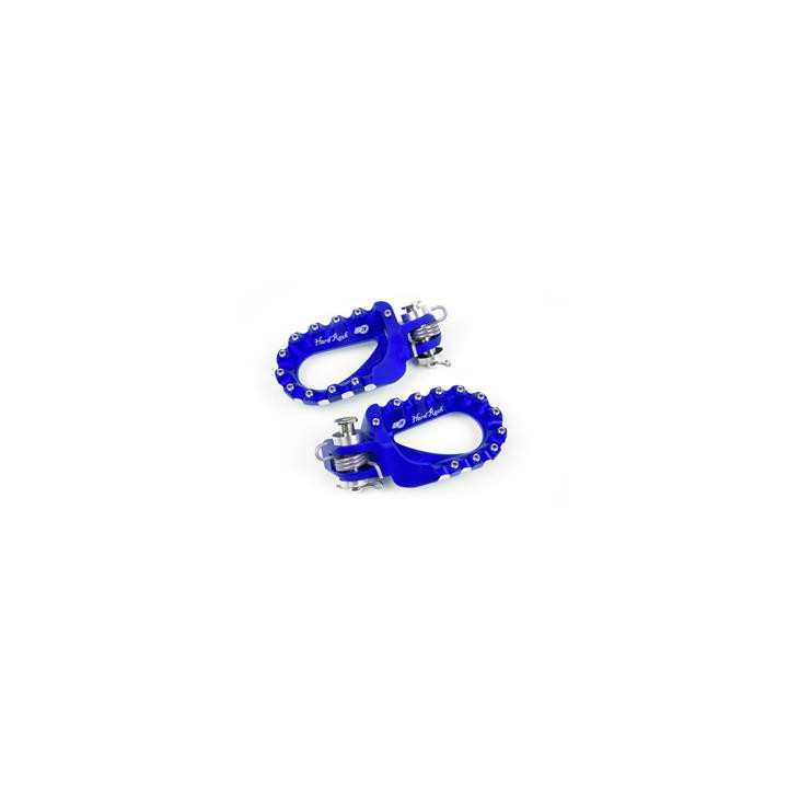 Repose-pieds S3 Hard Rock Enduro aluminium blue | Oxmoto