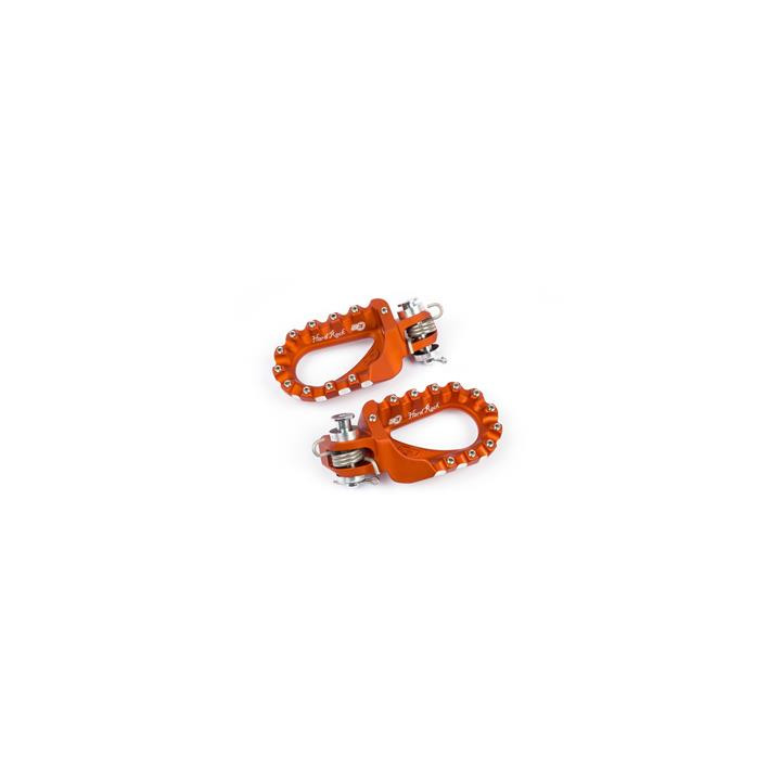 Repose-pieds S3 Hard Rock Enduro aluminium orange | Oxmoto