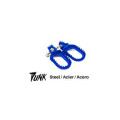 Repose-pied s3 punk acier bleu | Oxmoto