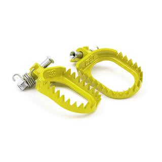 Repose-pied s3 punk acier jaune sherco | Oxmoto