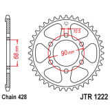 Kit chaîne EK/JT 428ZVX 15/47 - couronne standard