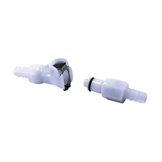 Raccord rapide MOTION PRO Ø8mm double blocage blanc | Oxmoto