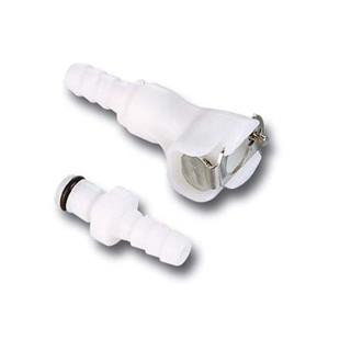 Raccord rapide MOTION PRO Ø8mm simple blocage blanc | Oxmoto