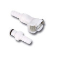 Raccord rapide MOTION PRO Ø8mm simple blocage blanc | Oxmoto