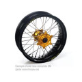 Roue arriere cr/crf 95-10 17x4.25x36t, jante noire moyeu or