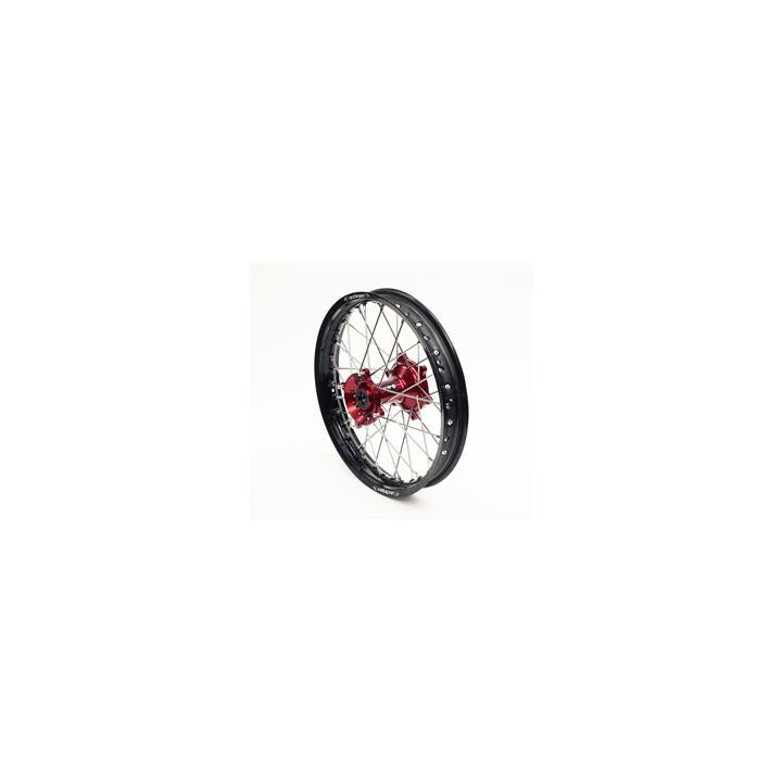 Roue arrière complète ART 19x1,85x36t jante noir/moyeu rouge/rayons argent/têtes de rayons argent 1075951001