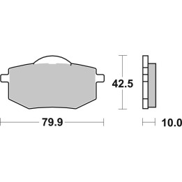 Plaquettes de frein Brembo route carbone céramique - 07YA1909