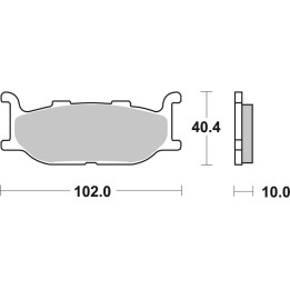 Plaquettes de frein Brembo Scooter métal fritté - 07073XS