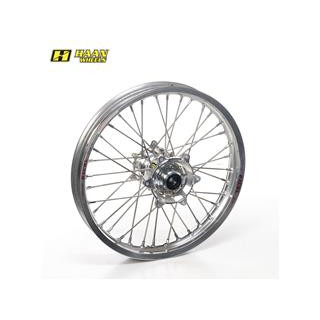 Roue arrière complète haan wheels 18x2,15x36t jante argent/moyeu argent/rayons argent/têtes de rayons argent