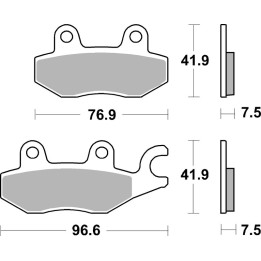 Plaquettes de frein Brembo route métal fritté - 07KA31SA