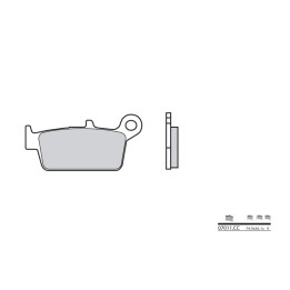 Plaquettes de frein Brembo Scooter carbone céramique - 07011CC