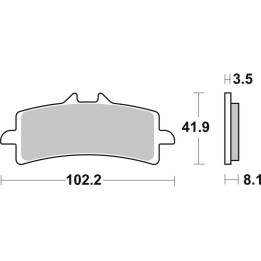Plaquettes de frein Brembo route/sport métal fritté - 07BB37SR