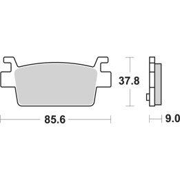 Plaquettes de frein Brembo carbone céramique - 07121