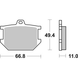 Plaquettes de frein Brembo route carbone céramique - 07YA0309