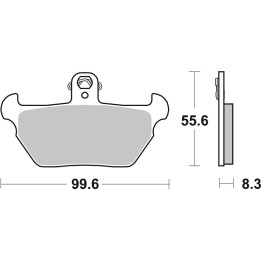 Plaquettes de frein Brembo route métal fritté - 07BB22SA