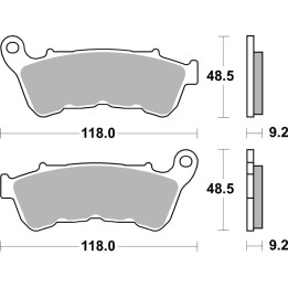 Plaquettes de frein Brembo route métal fritté - 07HD22SA