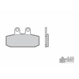 Plaquettes de frein Brembo Scooter carbone céramique - 07006