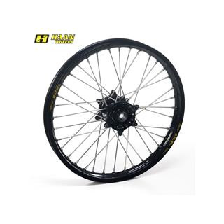 Roue arrière complète haan wheels 19x2,15x36t jante noir/moyeu noir/rayons argent/têtes de rayons argent 1076059003