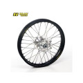 Roue arrière complète haan wheels 18x2,15x36t jante noir/moyeu argent/rayons argent/têtes de rayons argent 1076254002