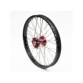 Roue avant complète ART 21x1,60x36t jante noir/moyeu rouge/rayons argent/têtes de rayons argent 1075978001