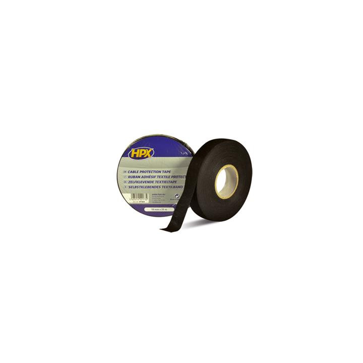 Ruban adhésif coton HPX noir 19mm x 25M | Oxmoto