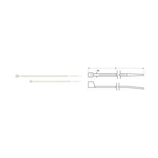 Colliers nylon Bihr 2,5x100mm blanc 100% pièces | Oxmoto