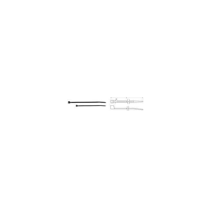 Colliers nylon Bihr 4,6x250mm noir 100% pièces | Oxmoto