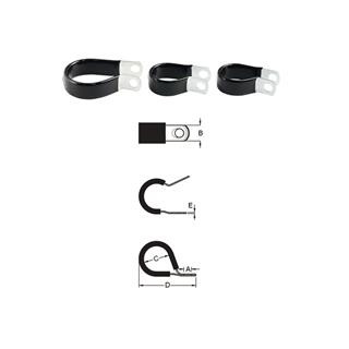 Serre-câble Bihr inox caoutchouc fin ø19,1mm 10 pièces