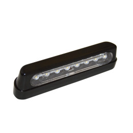 Éclairage de plaque LED Highsider smart plastique ABS - long - noir/fumé - à l'unité