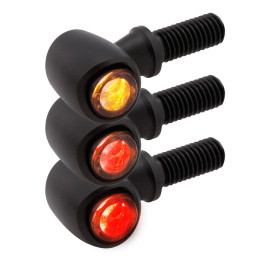 Feu arrière/clignotant LED Highsider pro Conero-Run 3en1 homologué - la paire