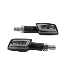 Feu arrière/clignotant LED Highsider smart Formula-TS 3en1 homologué - verre fumé - la paire