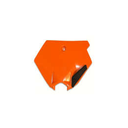 Plaque numéro frontale UFO orange KTM SX85 | Oxmoto