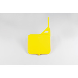 Plaque numéro frontale UFO jaune Suzuki RM125/250 | Oxmoto
