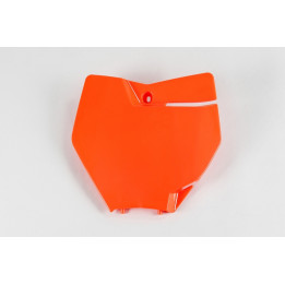 Plaque numéro frontale UFO orange fluo KTM SX/SX-F | Oxmoto