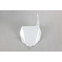 Plaque numéro frontale UFO blanc Suzuki | Oxmoto