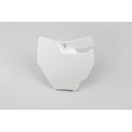 Plaque numéro frontale UFO blanc KTM SX65 | Oxmoto