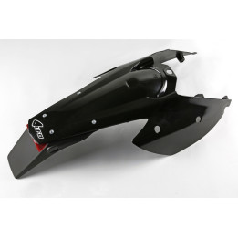 Garde-boue arrière + support de plaque avec feu UFO noir KTM EXC