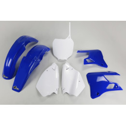 Kit plastique UFO couleur origine bleu/blanc Yamaha YZ125/250 YAKIT300@999
