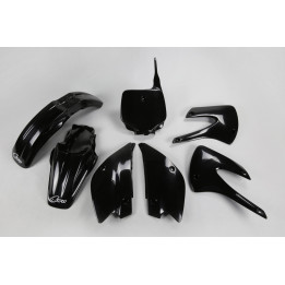 Kit plastique UFO noir Kawasaki KX85 | Oxmoto