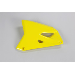 Ouïes de radiateur UFO jaune Suzuki RM85 | Oxmoto