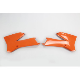Ouïes de radiateur UFO orange KTM SX85 | Oxmoto