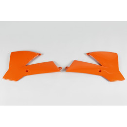 Ouïes de radiateur UFO orange KTM SX65 | Oxmoto