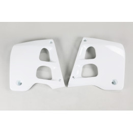 Ouïes de radiateur UFO blanc Honda CR125R/250R | Oxmoto