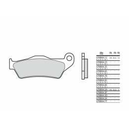 Plaquettes de frein Brembo métal fritté - 07BB0483 | Oxmoto