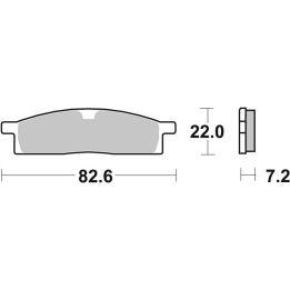 Plaquettes de frein Brembo Off-Road métal fritté - 07YA16SD